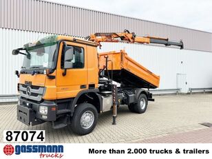 camião basculante Mercedes-Benz Actros 1832 AK 4x4, Winterdienstaustattung, Kran