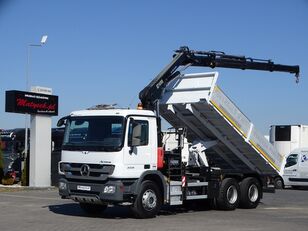 camião basculante MERCEDES-BENZ ACTROS 2636 / TIPPER + CRANE HIAB 166 / RADIO COMMANDE /