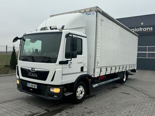 camião com lona deslizante MAN TGL 12.220 /Winda / Euro 6 / Srpwadzony serwis MAN / Idealny sta