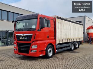 camião com lona deslizante MAN TGX 26.500 ZF Intarder / Navi / Xenon / Lenkachse / Liftachse