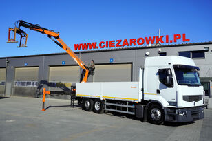 camião de caixa aberta Renault Premium 460 DXI EEV 6x2, crane Atlas 2900 kg on 6m