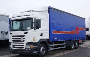 camião de toldo Scania G 320 6X2 / FIRANKA/ STANDARD / AUTOMAT / EURO 6 / OŚ PODNOSZONA