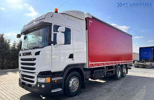 camião de toldo Scania G450 / Nowa plandeka / Winda / Ładowność 14650 kg / TOP 1!