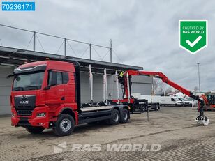 camião de transporte de madeira MAN TGS 33.510 6X4 NEW! Palfinger Epsilon Q150Z96 Retarder Euro 6 novo