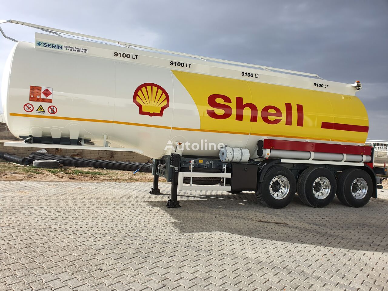 cisterna de transporte de combustíveis Serin Aluminium Fuel Tank Semi Trailer novo
