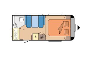 reboque de caravana Hobby DE LUXE 460 SFf